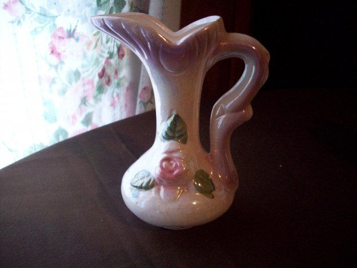 Ceramic Rose Pitcher