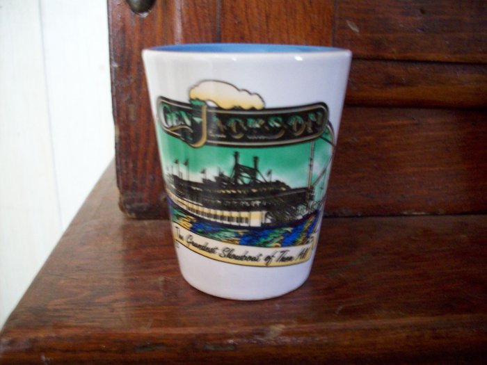 Vintage Stoneware Shot Glass Gen. Jackson