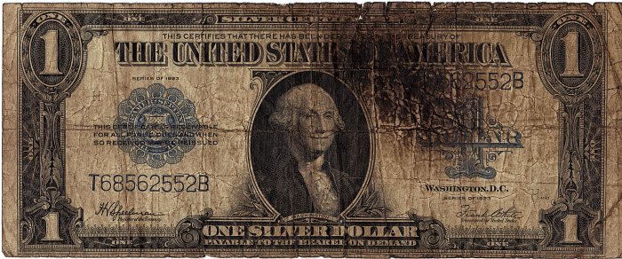 1923 One Dollar Large Size Silver Certificate