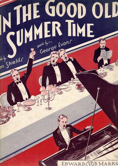 Vintage Sheet Music In The Good Old Summer Time