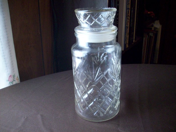 Vintage Planters Peanut Lidded Glass Jar