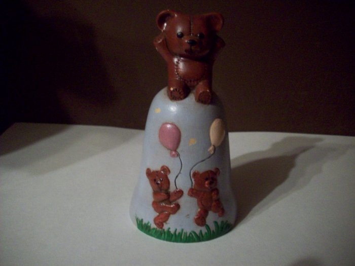 Porcelain Teddy Bear Bell