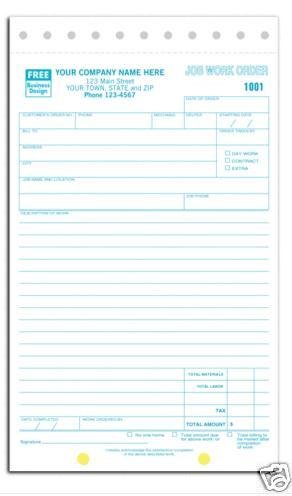 6558: Job Work Order, 2pt QTY. 250