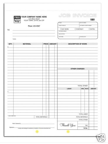 6544: Work Order, 3 Part QTY. 250