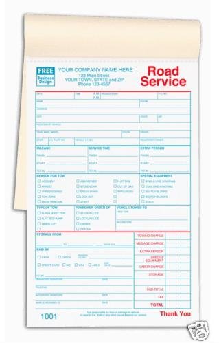 2525, Service Orders, Road/Towing Booked 2pt QTY. 250