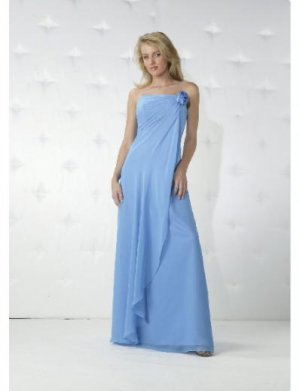 Empire Strapless Floor Length Chiffon Bridesmaid Dresses for brides new Style(BD0159)