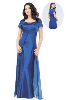 Empire Scoop Floor Length Satin Bridesmaid dress for brides new Style(BMD0110)
