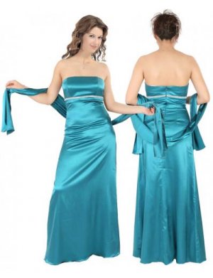 Empire Strapless Floor Length Satin Bridesmaid dress for brides new Style(BMD0089)