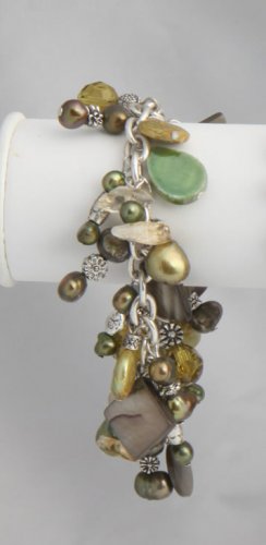Green Pearl Roxanne Bracelet