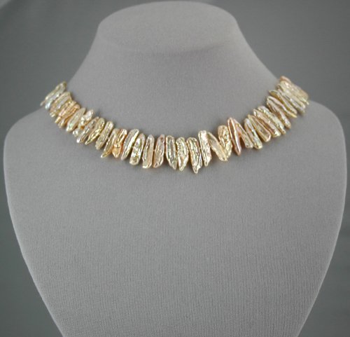 Peach Pearl Necklace ep1016W