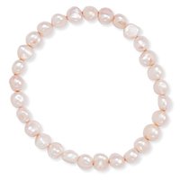 Pink Freshwater Pearl Stretch Bracelet