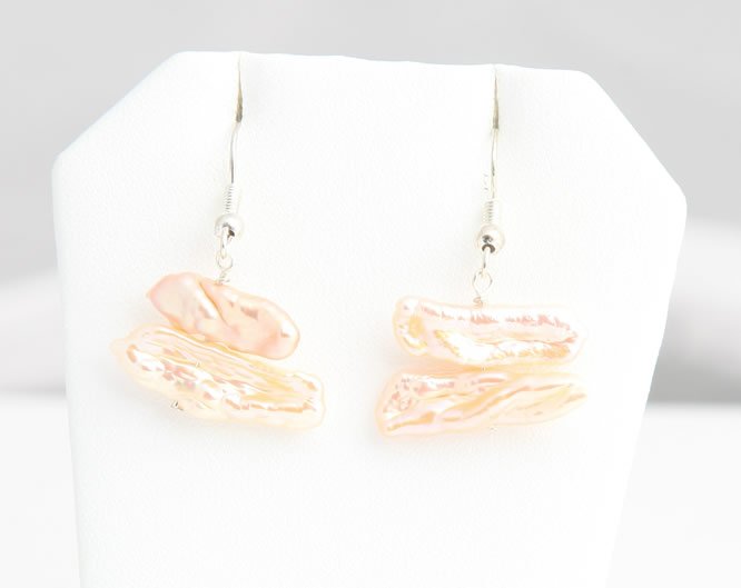 Stick White Pearl Earrings