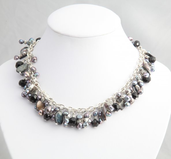 Black Pearl Roxanne Necklace
