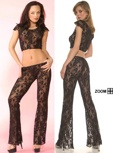 Lace Top with Pants Lingerie