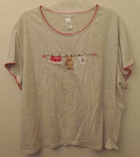 PLUS SIZE 3X TEDDY BEAR NIGHT SHIRT SECRET TREASURES