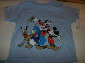 BRAND NEW DISNEY BLUE SHORTSLEEVE BOYS 12MONMICKEY MOUSE & FRIENDS T SHIRT