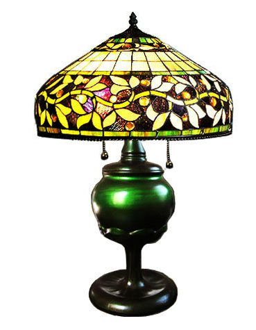 Handcrafted Elegant Ivy Tiffany Style Table Lamp