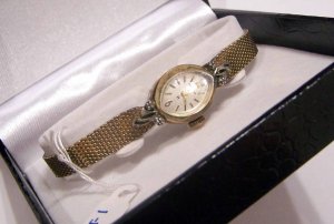 Ladies Hamilton Ladies Dress Watch W/ 4 Real Diamonds