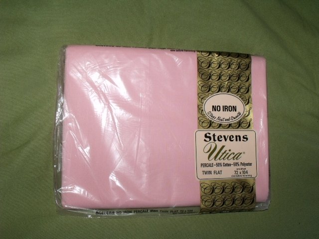 Stevens Percale Twin Flat Sheet NEW