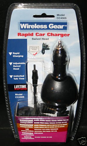 Rapid Car Charger Samsung LG Sanyo Audiovox Toshiba NEW