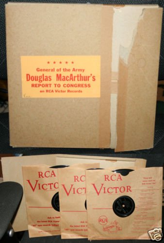 GENERAL DOUGLAS MACARTHUR 45 REPORT TO CONGRESS 1951 VG