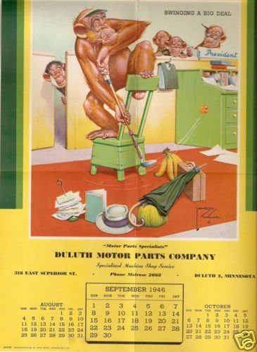 Lawson Wood Cartoon Print Topic of the Tropics 1946