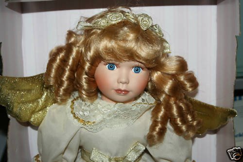 17" COLLECTIBLE MEMORIES PORCELAIN ANGEL DOLL Angelica