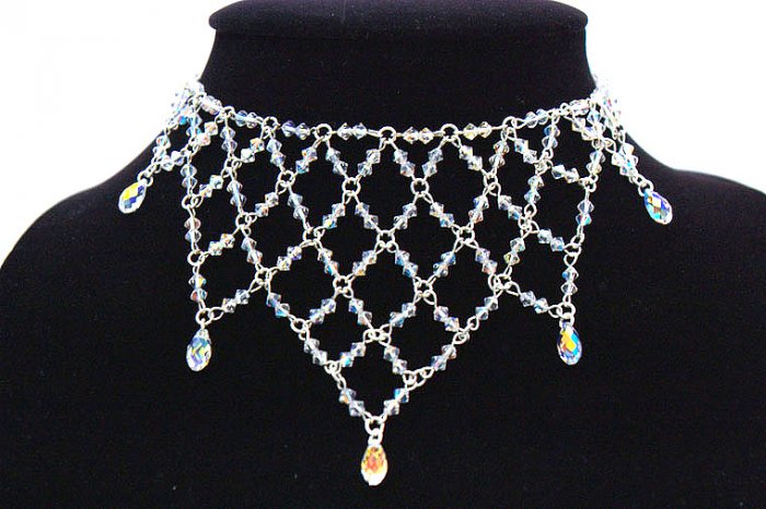 Handmade Swarovoski Crystal Beads Necklace (Princess)