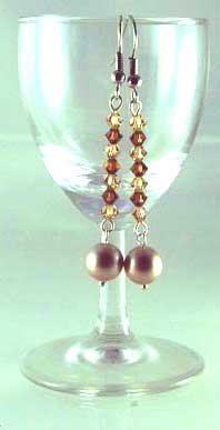 Handmade Beaded Crystal Earring (Spell Bound)