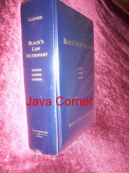 Black's Law Dictionary Deluxe Eight Edition