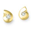 .25 CTW ROUND CUT DIAMOND STUD EARRINGS 14 K GOLD