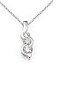 .50 CTW ROUND CUT 3 STONE DIAMOND PENDENT 14 K GOLD