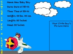It's A Boy! - Coming In For A Landing.