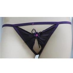 Flower G String Purple