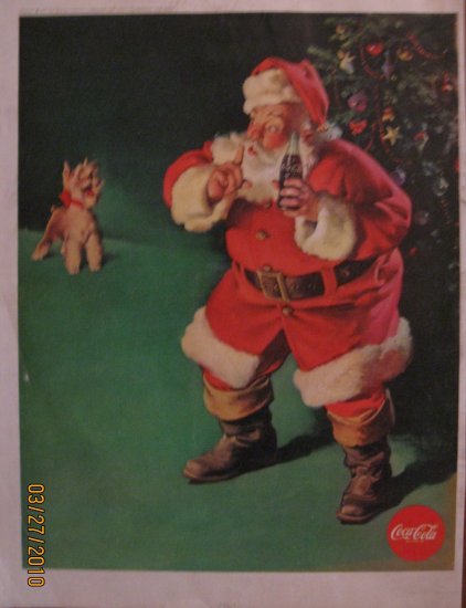 Coca-Cola Santa 1961 Authentic Print Ad