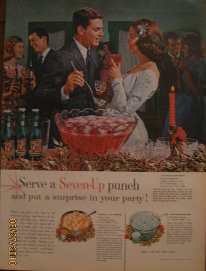 7up 1962 Authentic Print Ad