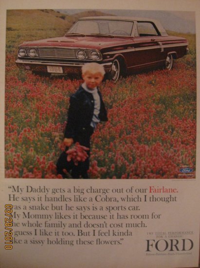 Ford Fairlane 1963 Authentic Print Ad