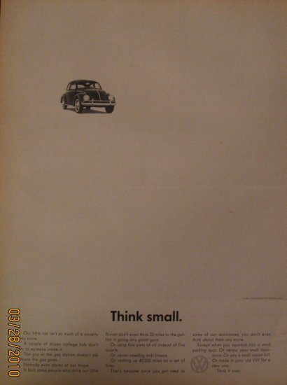 Volkswagen Beetle 1962 Authentic Print Ad
