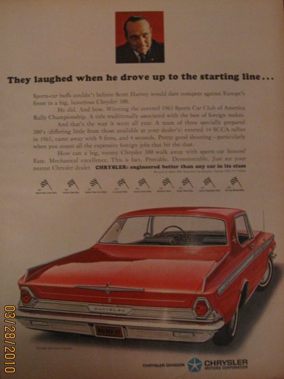Chrysler 300 1972 Authentic Print Ad