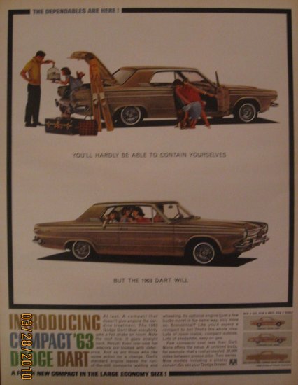 Dodge Dart 1962 Authentic Print Ad