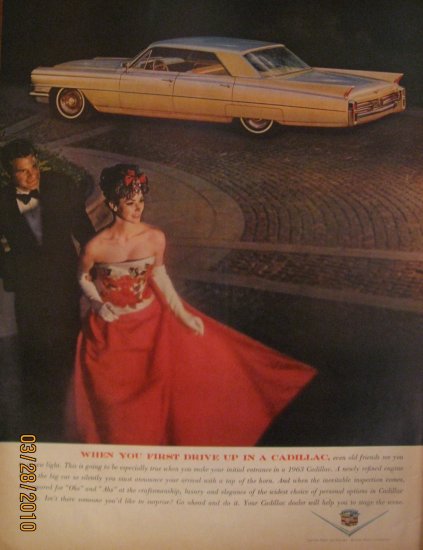 Cadillac 1963 Authentic Print Ad
