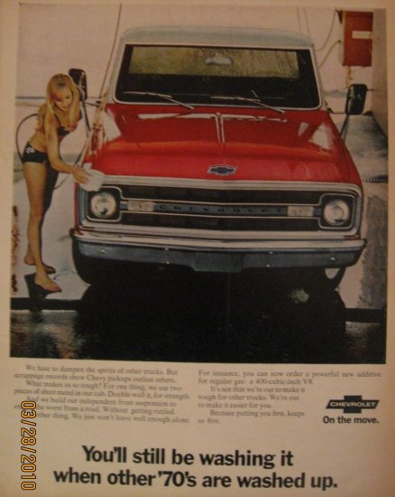 Chevorlet Truck 1961 Authentic Print Ad