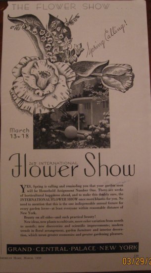 New York Flower Show 1939 Authentic Print Ad