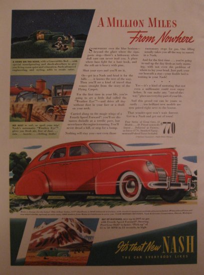 Nash 1938 Authentic Print Ad