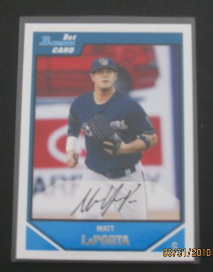 2007 Bowman #BDPP64 Matt LaPorta NM/MT