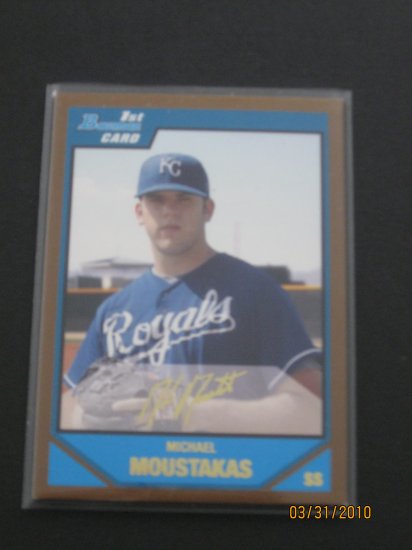 2007 Bowman Gold #BDPP53 Mike Moustakas NM/MT
