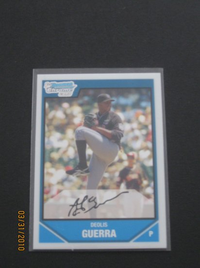 2007 Bowman Chrome #BDPP72 Deolis Guerra NM/MT