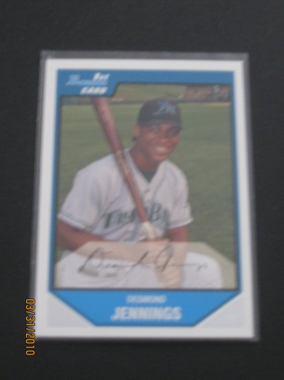 2007 Bowman #BP106 Desmond Jennings NM/MT