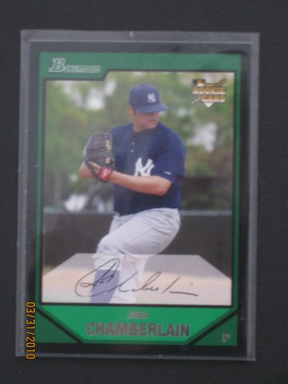 2007 Bowman #BDP18 Joba Chamberlain NM/MT