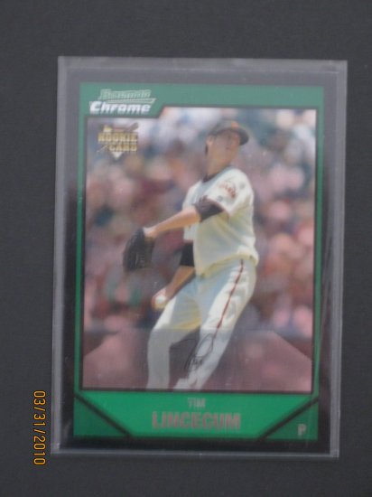 2007 Bowman Chrome #BDP11 Tim Lincecum NM/MT